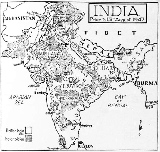 India map of black contour curves of vector illustration